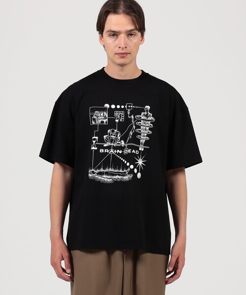 BRAIN DEAD（ブレインデット）の「BRAIN DEAD MIND PUZZLE T-SHIRT（Tシャツ/カットソー・メンズ・ブラック・M/L）」の3枚目の写真