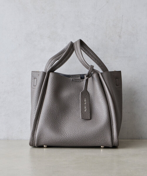 BIRTHDAY BAR(バースデイバー)の「【cache cache カシュカシュ】ミニショルダー付ソフトレザー調ミニバッグ(トートバッグ・レディース・シルバー/ブラック/ベージュ/ダークグレー・0)」の17枚目の写真