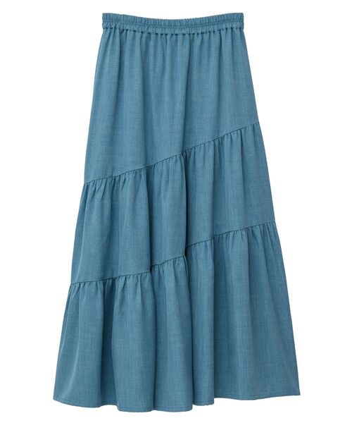 ELENCARE DUE（エレンカーレデュエ）の「・ELENCARE DUE リネンライクフレアスカート（スカート・レディース・アイボリー/グレー/チャコールグレー/グリーン・FREE）」の4枚目の写真