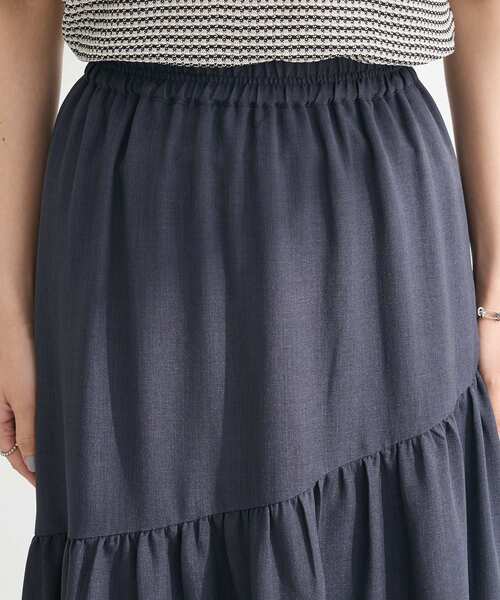ELENCARE DUE（エレンカーレデュエ）の「・ELENCARE DUE リネンライクフレアスカート（スカート・レディース・アイボリー/グレー/チャコールグレー/グリーン・FREE）」の6枚目の写真