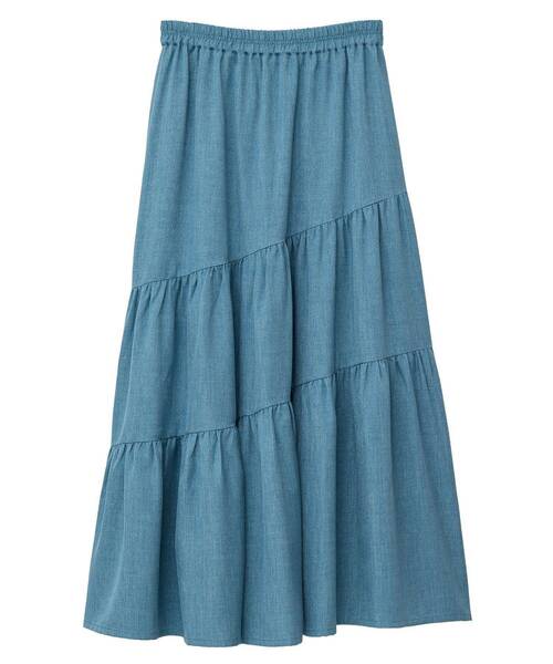 ELENCARE DUE（エレンカーレデュエ）の「・ELENCARE DUE リネンライクフレアスカート（スカート・レディース・アイボリー/グレー/チャコールグレー/グリーン・FREE）」の13枚目の写真