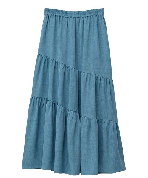 ELENCARE DUE（エレンカーレデュエ）の「・ELENCARE DUE リネンライクフレアスカート（スカート・レディース・アイボリー/グレー/チャコールグレー/グリーン・FREE）」の14枚目の写真