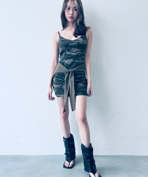 ワンピース TWO-MATERIAL MINIDRESS MIDWEST公式通販サイト｜MIDWEST ONLINE STORE