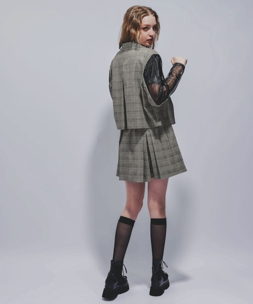 HARE（ハレ）の「タックプリーツシアージャケット(HARE)（テーラードジャケット・レディース・ブラック/ブラウン・FREE）」の13枚目の写真