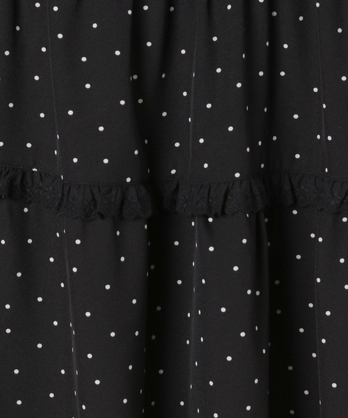 repipi armario（レピピ アルマリオ）の「【girly line】ティアードキャミワンピース（ワンピース・キッズ・ブラック系その他/ホワイト系その他/ホワイト/ブラック系その他2・MEDIUM/SMALL/LARGE）」の6枚目の写真