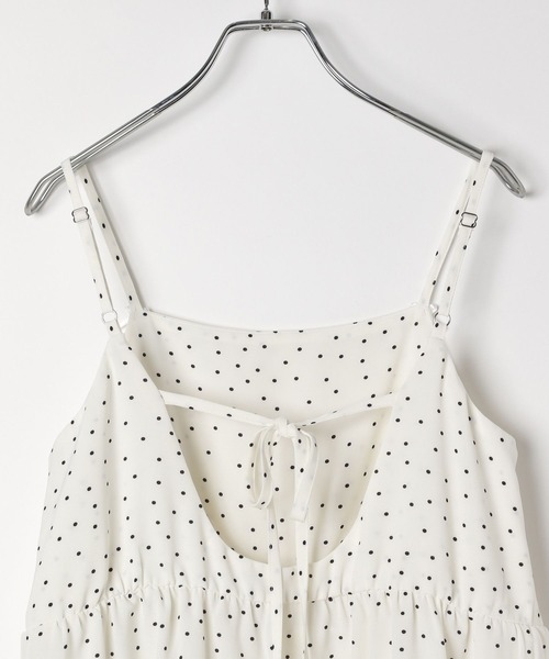 repipi armario（レピピ アルマリオ）の「【girly line】ティアードキャミワンピース（ワンピース・キッズ・ブラック系その他/ホワイト系その他/ホワイト/ブラック系その他2・MEDIUM/SMALL/LARGE）」の11枚目の写真