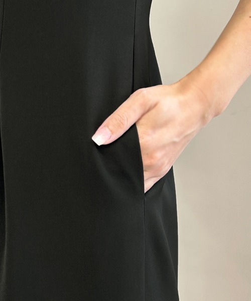 DONOBAN（ドノバン）の「【ANDRESD】balloon form set dress［バルーンフォームセットドレス］（セットアップ・レディース・ベージュ/ベージュ×ブラック/ライトブルー・L/M/S）」の6枚目の写真