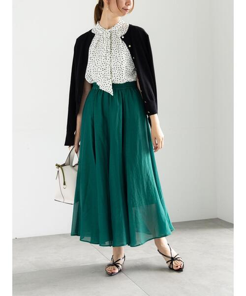 Te chichi(テチチ)の「パターンアソートボウタイブラウス(シャツ/ブラウス・レディース・ベージュ/オフホワイト/ブルー/ブラック・F)」の9枚目の写真