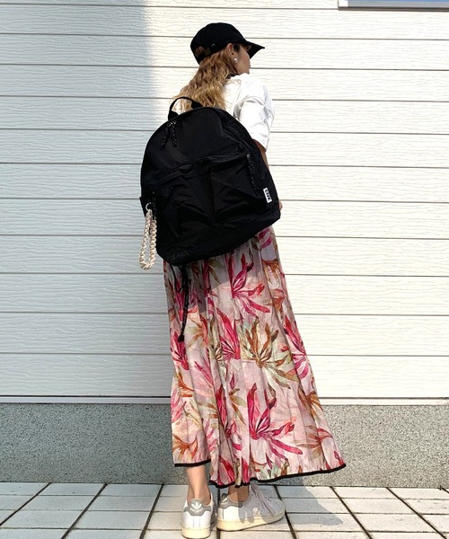 Q(キュー)の「ヤシの木柄スカート(スカート・レディース・ピンク系その他/グリーン系その他・MEDIUM)」の14枚目の写真