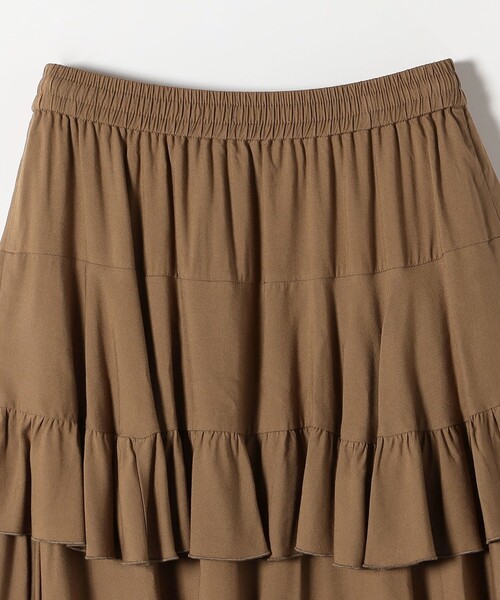 セール】SHIPS any:〈洗濯機可能〉ティアード ラッフル マキシ