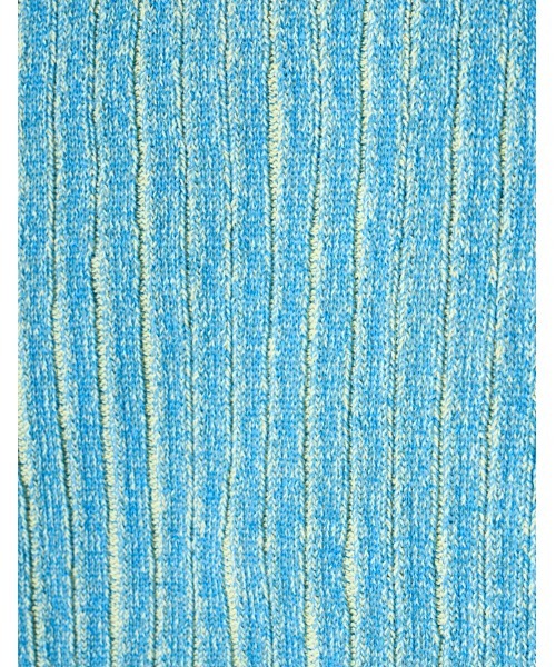 RUMCHE（ラムシェ）の「Knit Bonding Shirt Dress / ニットボンディングシャツドレス（シャツワンピース・レディース・サックスブルー/ホワイト・FREE）」の10枚目の写真