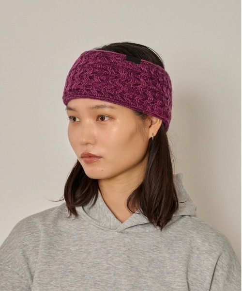 arth（アース）の「arth  Wave Knit Headband / アース（ヘアバンド・レディース・グレー/グリーン/ピンク・57~59cm）」の3枚目の写真