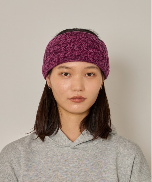 arth（アース）の「arth  Wave Knit Headband / アース（ヘアバンド・レディース・グレー/グリーン/ピンク・57~59cm）」の12枚目の写真