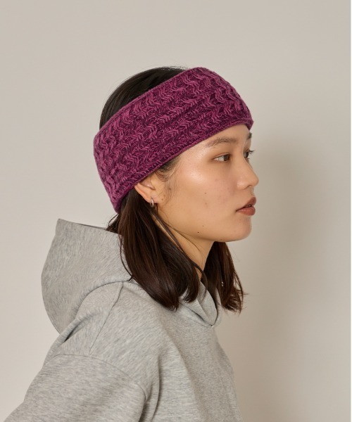 arth（アース）の「arth  Wave Knit Headband / アース（ヘアバンド・レディース・グレー/グリーン/ピンク・57~59cm）」の16枚目の写真