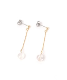 studio CLIP | 【daily CLIP】天然石チェーンピアス(ピアス（両耳用）)