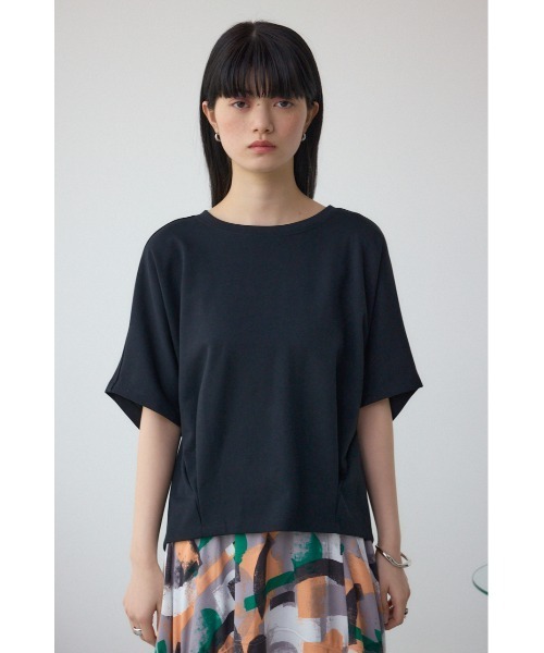AZUL by moussy(アズールバイマウジー)の「コクーンカットトップス(Tシャツ/カットソー・レディース・ブラック/チャコールグレー/オフホワイト・FREE)」の17枚目の写真
