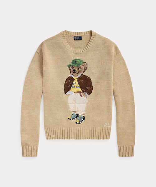 【新品未使用】 ラルフローレン ニット セーター　NO2684 Polo ベア コットン クルーネック セーター（ニット/セーター）｜POLO