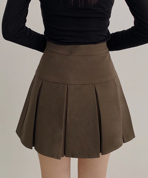 yuue' ( wear )（ユーイ）の「ボックスプリーツミニスカート インナーパンツ付き（スカート・レディース・グレー/ブラック/ブラウン・S/M/L）」の21枚目の写真