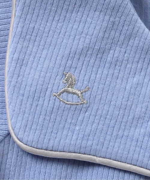 apres les cours（アプレレクール）の「セーラー衿ボディースーツ（ロンパース・キッズ・ブルー/アイボリー・70/80）」の16枚目の写真