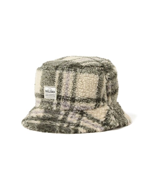 セール】チェック ボア バケットハット（ハット）｜BEAMS HEART
