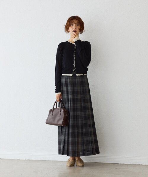 RIVE DROITE（リヴドロワ）の「【こなれ感抜群】フェイクレイヤードカーディガン（カーディガン/ボレロ・レディース・レッド/ブラック・FREE）」の17枚目の写真