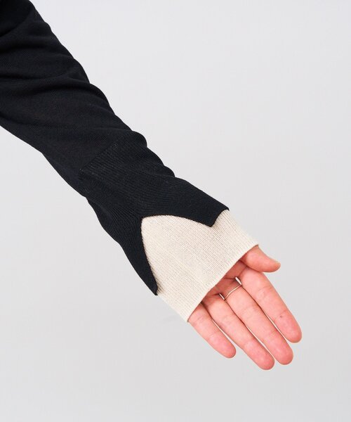 RIVE DROITE（リヴドロワ）の「【こなれ感抜群】フェイクレイヤードカーディガン（カーディガン/ボレロ・レディース・レッド/ブラック・FREE）」の4枚目の写真