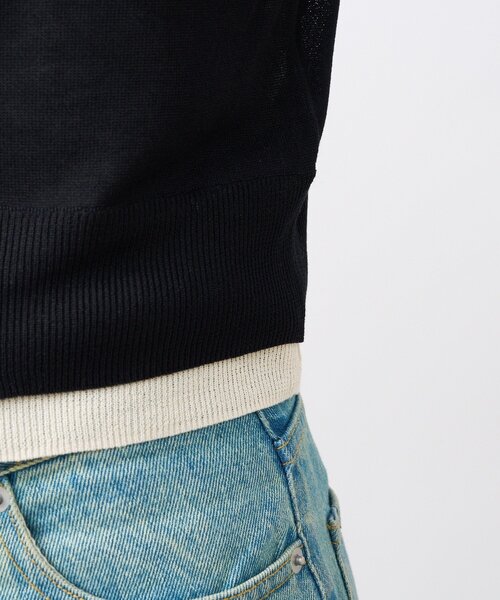 RIVE DROITE（リヴドロワ）の「【こなれ感抜群】フェイクレイヤードカーディガン（カーディガン/ボレロ・レディース・レッド/ブラック・FREE）」の3枚目の写真