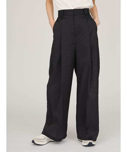 emmi（エミ）の「シアーワイドタックパンツ（その他パンツ・レディース・ミント/ネイビー/ベージュ・1/0）」の3枚目の写真