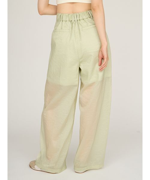 emmi（エミ）の「シアーワイドタックパンツ（その他パンツ・レディース・ミント/ネイビー/ベージュ・1/0）」の6枚目の写真