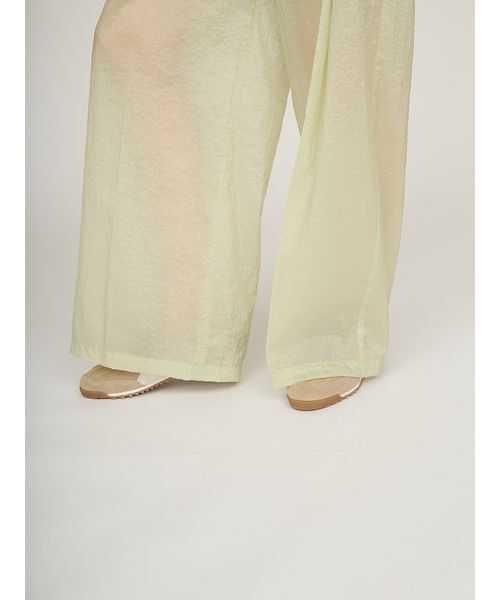 emmi（エミ）の「シアーワイドタックパンツ（その他パンツ・レディース・ミント/ネイビー/ベージュ・1/0）」の11枚目の写真