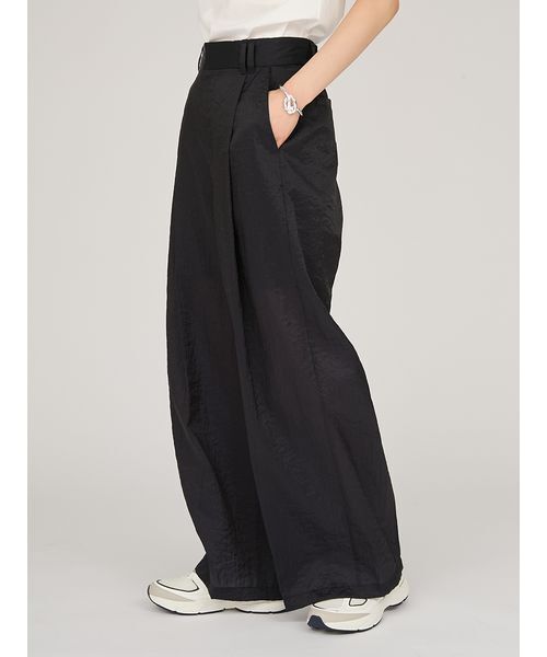 emmi（エミ）の「シアーワイドタックパンツ（その他パンツ・レディース・ミント/ネイビー/ベージュ・1/0）」の17枚目の写真