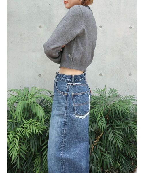 Ungrid（アングリッド）の「【百田夏菜子コラボ】ニットカーディガン（カーディガン/ボレロ・レディース・グレー/レッド・FREE）」の5枚目の写真