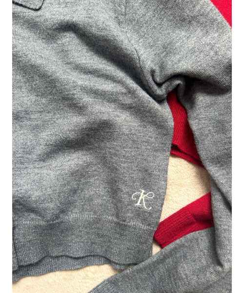 Ungrid（アングリッド）の「【百田夏菜子コラボ】ニットカーディガン（カーディガン/ボレロ・レディース・グレー/レッド・FREE）」の11枚目の写真