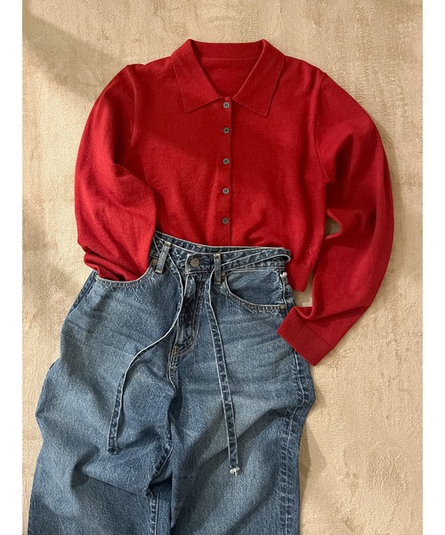 百田夏菜子コラボ】ニットカーディガン（カーディガン/ボレロ