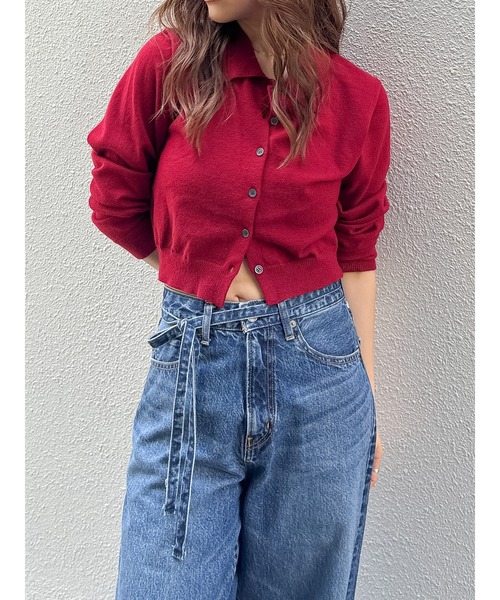 Ungrid（アングリッド）の「【百田夏菜子コラボ】ニットカーディガン（カーディガン/ボレロ・レディース・グレー/レッド・FREE）」の20枚目の写真