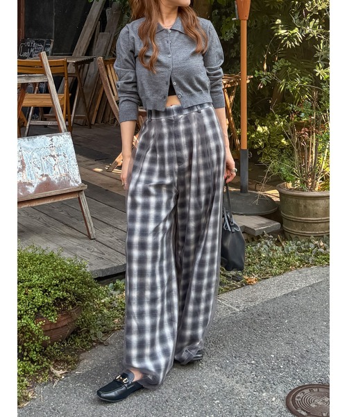 Ungrid（アングリッド）の「【百田夏菜子コラボ】ニットカーディガン（カーディガン/ボレロ・レディース・グレー/レッド・FREE）」の19枚目の写真