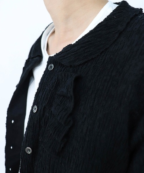 haupia（ハウピア）の「さざ波雲【カーディガン】（カーディガン/ボレロ・レディース・オフホワイト/ブラック/グレイッシュブルー・MEDIUM）」の16枚目の写真