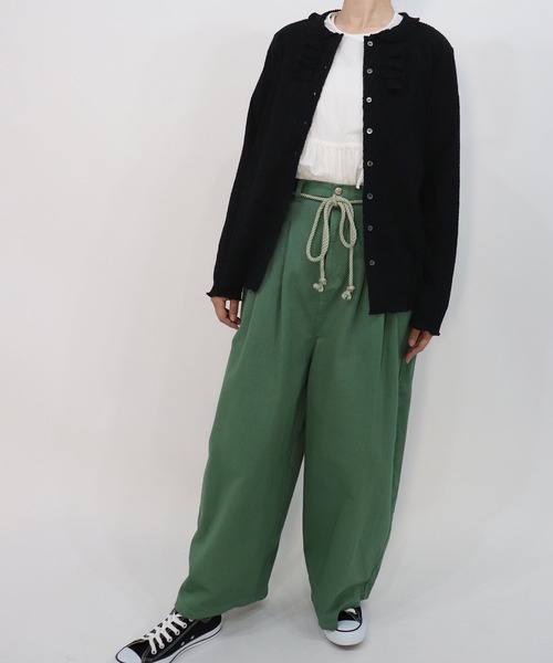 haupia（ハウピア）の「さざ波雲【カーディガン】（カーディガン/ボレロ・レディース・オフホワイト/ブラック/グレイッシュブルー・MEDIUM）」の17枚目の写真