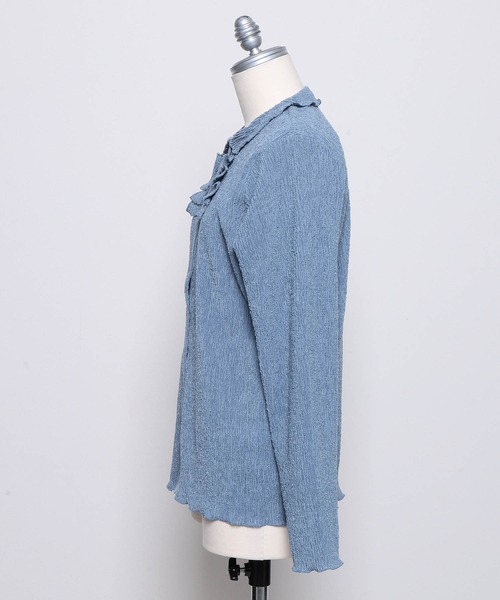 haupia（ハウピア）の「さざ波雲【カーディガン】（カーディガン/ボレロ・レディース・オフホワイト/ブラック/グレイッシュブルー・MEDIUM）」の21枚目の写真