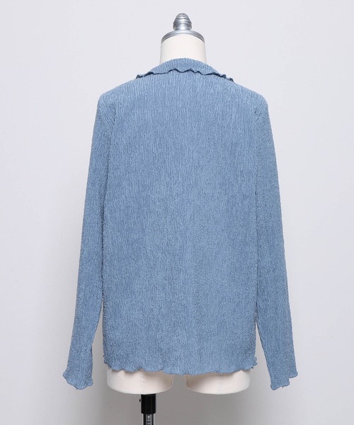 haupia（ハウピア）の「さざ波雲【カーディガン】（カーディガン/ボレロ・レディース・オフホワイト/ブラック/グレイッシュブルー・MEDIUM）」の22枚目の写真