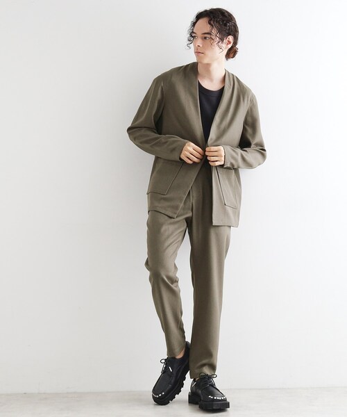 tk.TAKEO KIKUCHI(ティーケータケオキクチ)の「【セットアアップ対応】ポリツイルテーパードパンツ(その他パンツ・メンズ・チャコールグレー/ブラック/ブルーグリーン・02/03/04)」の5枚目の写真
