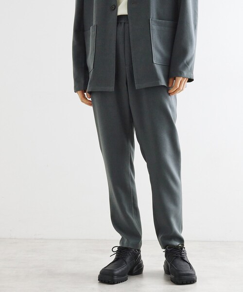 tk.TAKEO KIKUCHI(ティーケータケオキクチ)の「【セットアアップ対応】ポリツイルテーパードパンツ(その他パンツ・メンズ・チャコールグレー/ブラック/ブルーグリーン・02/03/04)」の12枚目の写真