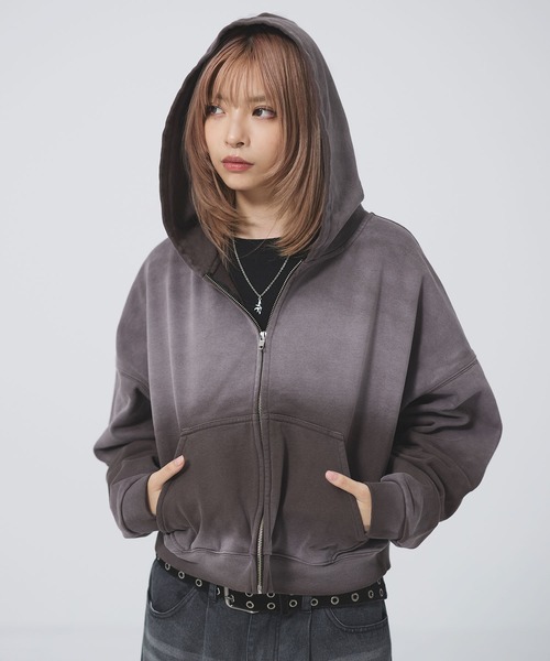 ピ*ス様 サンフェード ボロ フルジップパーカー ボロ ヴィンテージ 