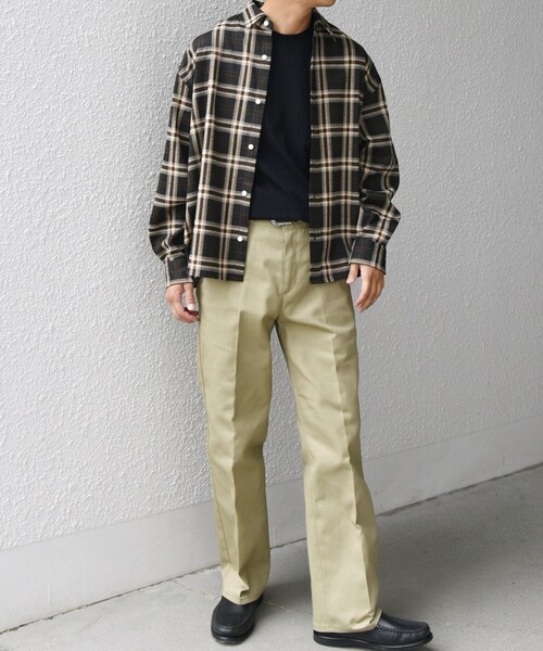 セール】SHIPS any:〈洗濯機可能〉トラッド チェックカラー ボックス