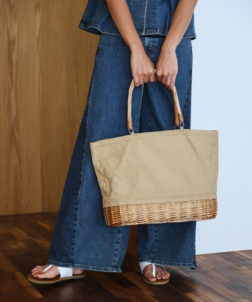 DULTON（ダルトン）の「DULTON/ダルトン MARKET TOTE BASKET WITH COOLER L NATURAL マーケット トート バスケット ウィズ クーラー（トートバッグ・レディース・ナチュラル・ONE SIZE）」の16枚目の写真