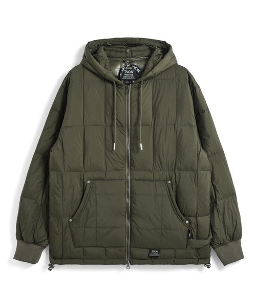 TAION(タイオン)】〈ユニセックス〉ワーク Wジップリブ ダウンパーカー