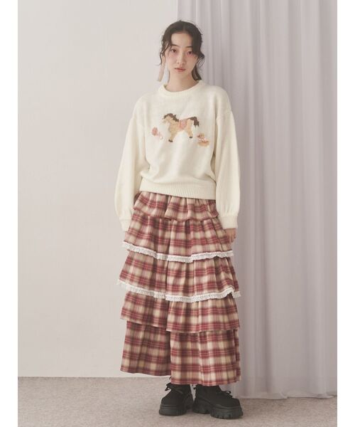 merry jenny（メリージェニー）の「ベイビーニットトップス（ニット/セーター・レディース・グリーン/ブルー/オフホワイト・FREE）」の14枚目の写真