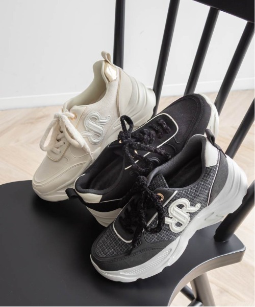 セール】モノグラムデザインボリュームソールスニーカー（スニーカー