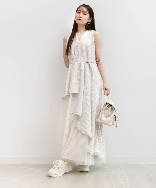 RANDA(ランダ)の「モノグラムデザインボリュームソールスニーカー(スニーカー・レディース・グレー/ブラック/アイボリー・L/M/LL/S)」の12枚目の写真