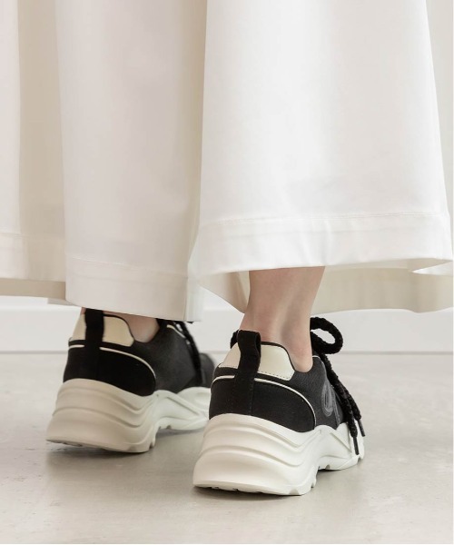 RANDA(ランダ)の「モノグラムデザインボリュームソールスニーカー(スニーカー・レディース・グレー/ブラック/アイボリー・L/M/LL/S)」の16枚目の写真